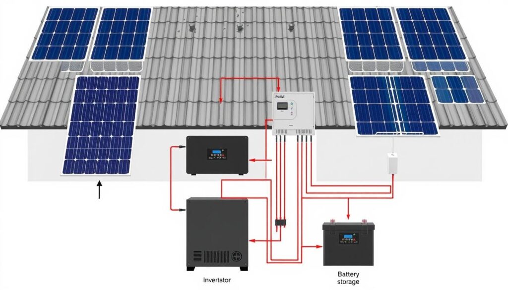 schema impianto fotovoltaico