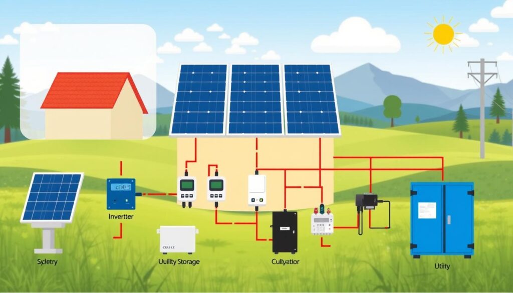 schema impianto fotovoltaico