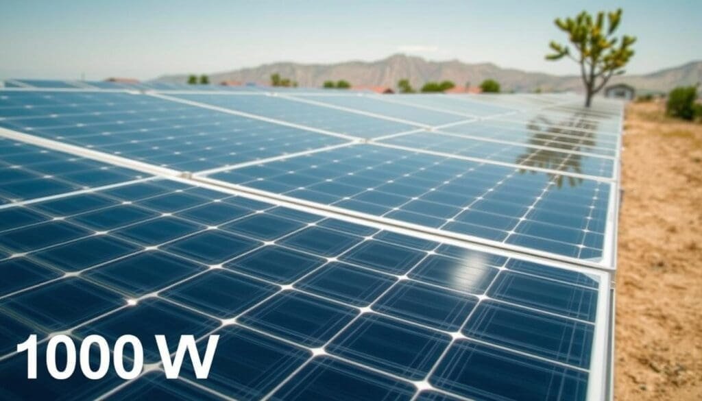 surface panneau solaire 1000W