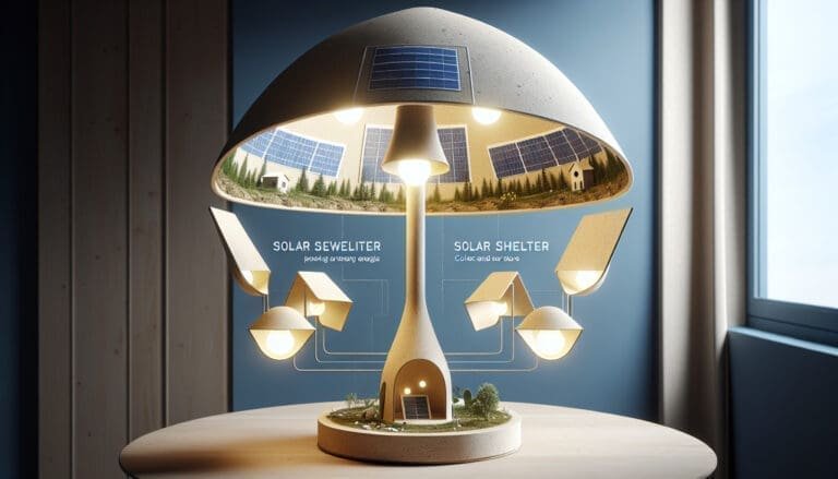 Abat-jour écologique avec abris solaires