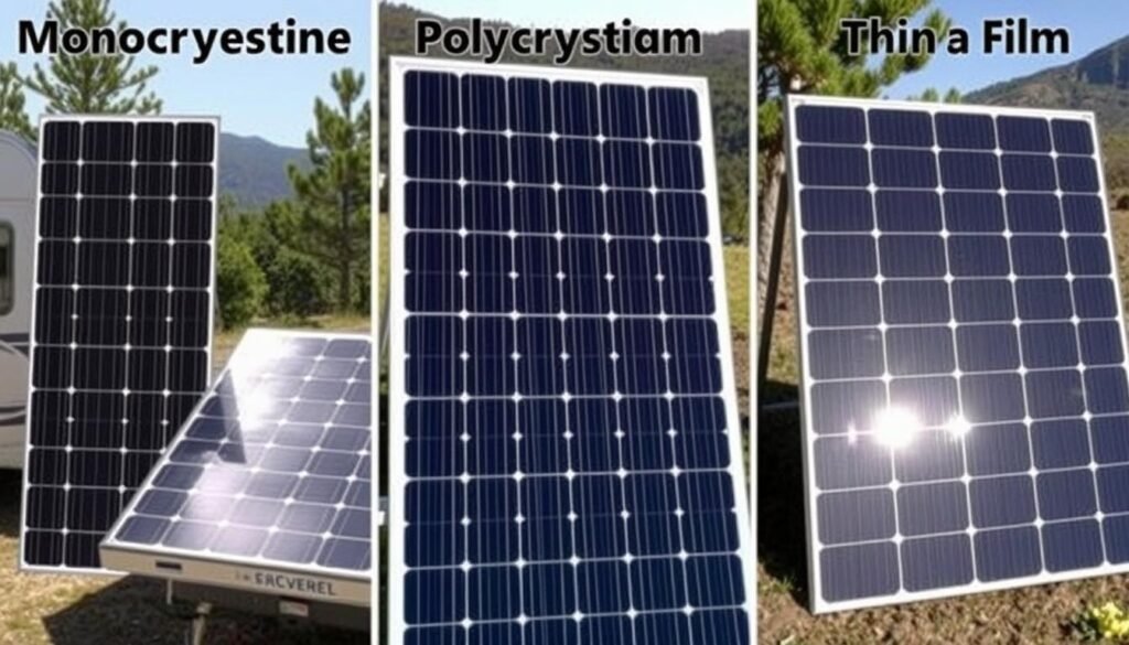 Comparaison des types de panneaux solaires