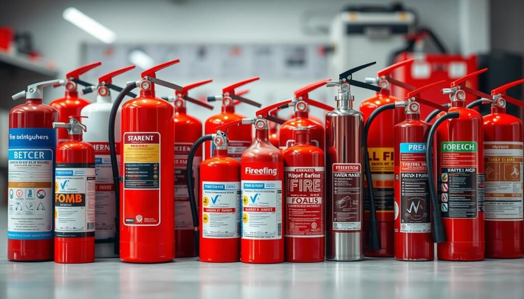 Comparaison des types d'extincteurs pour la sécurité incendie durable