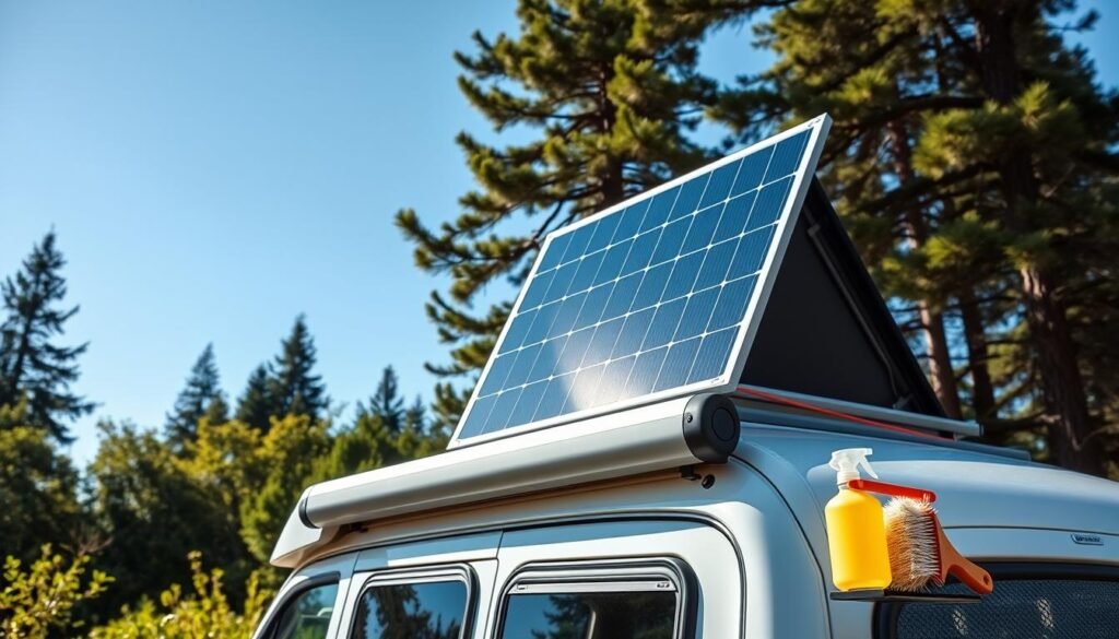 Entretien panneau solaire camping car