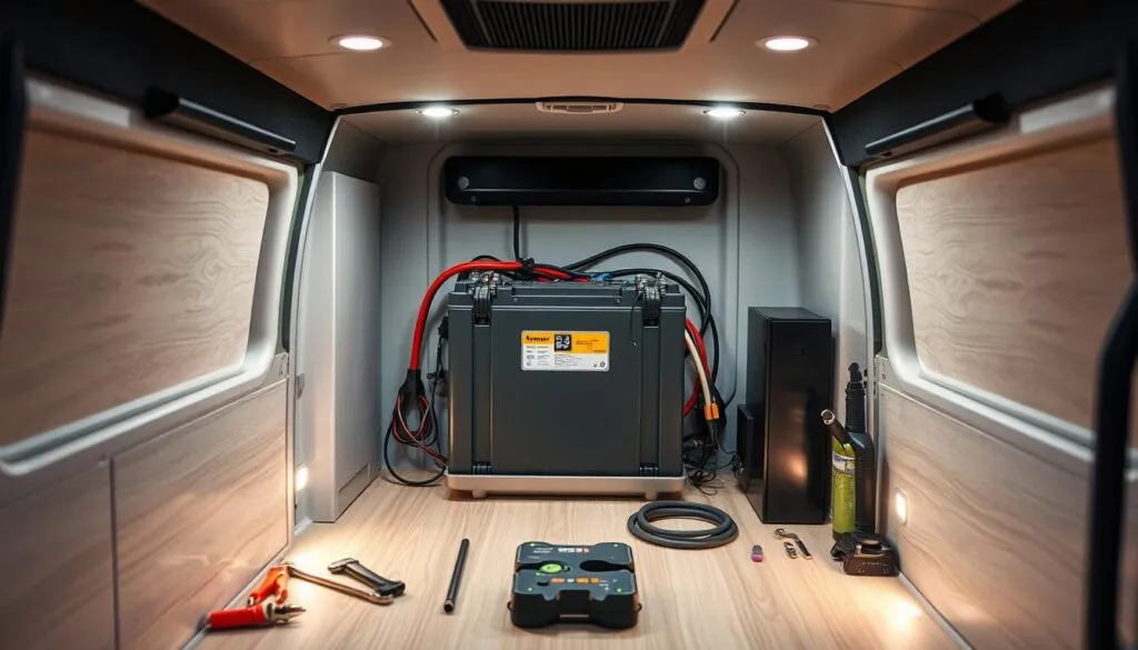 Installation batterie lithium camping car