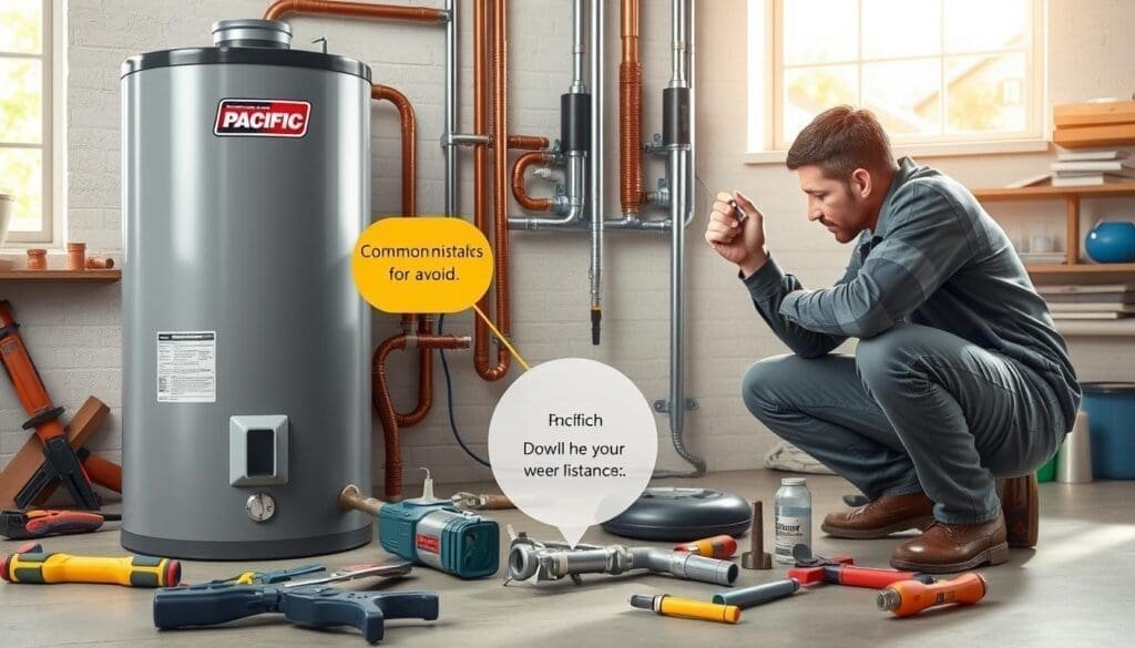 Installation de chauffe-eau Pacific