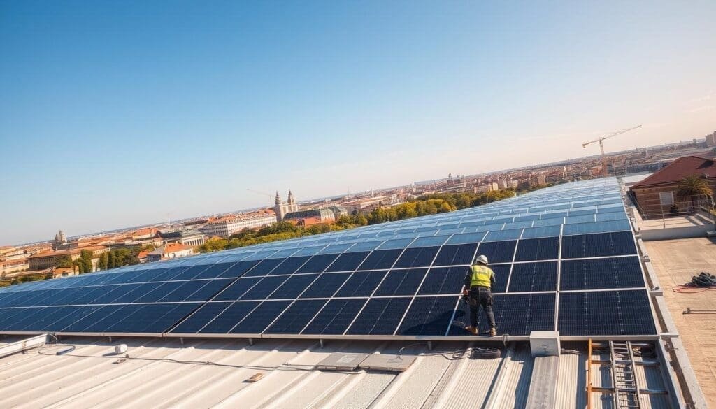 Installation de panneaux solaires à Lyon
