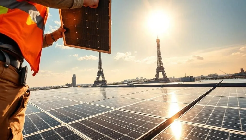 Installation de panneaux solaires à Paris