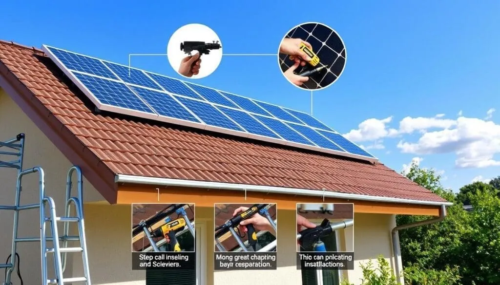Installation de panneaux solaires étape par étape