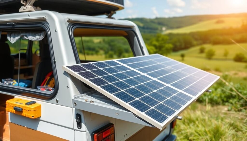 Installation de panneaux solaires pour camping-car