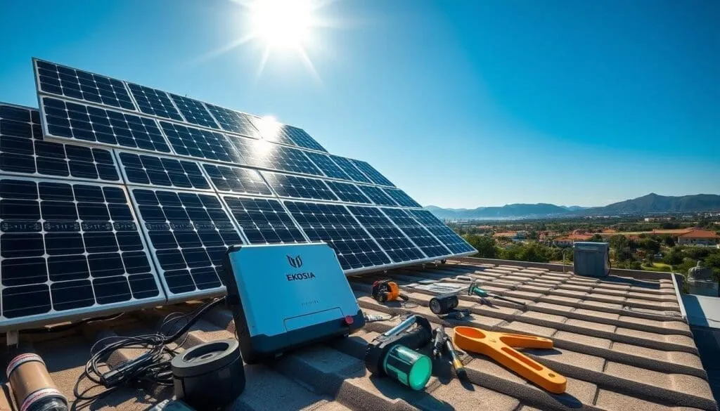 Installation routeur solaire EKOSIA Installation routeur solaire EKOSIA