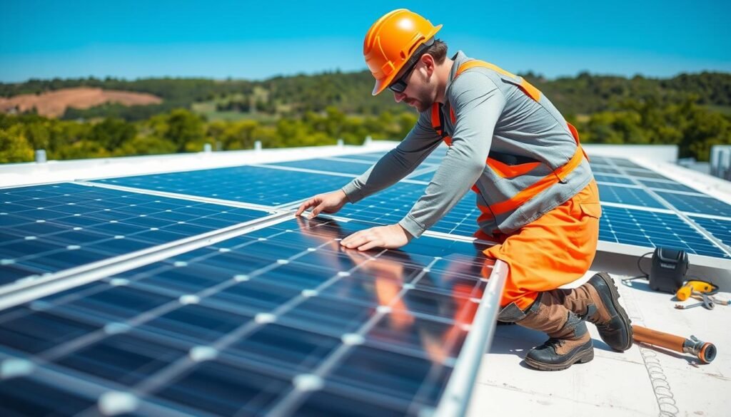 Maintenance panneaux solaires EDF ENR