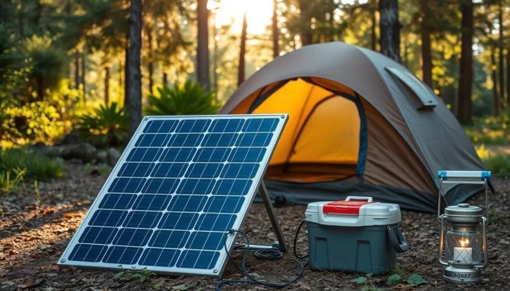 Panneau solaire portable pour camping