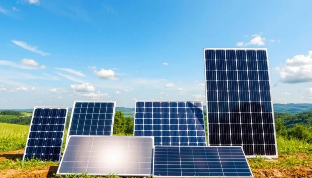 Panneaux solaires types Panneaux solaires types