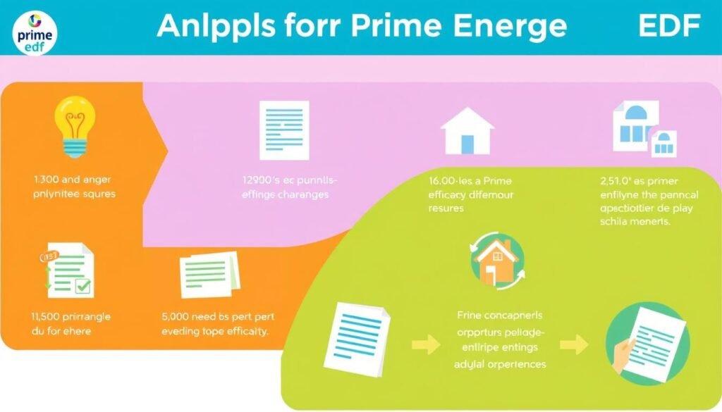 Prime Energie EDF étapes de demande