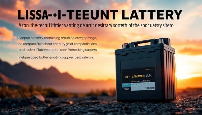 batterie lithium camping car