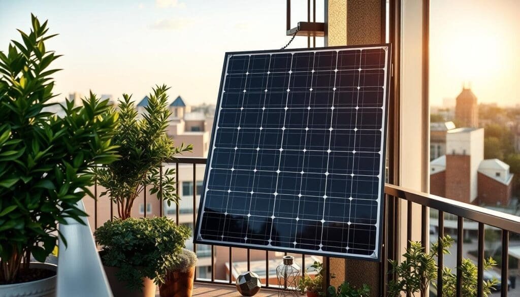 installation panneau solaire balcon