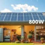 que peut-on alimenter avec un panneau solaire 800w