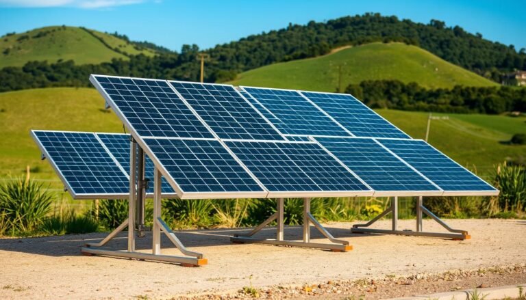 support panneau solaire au sol