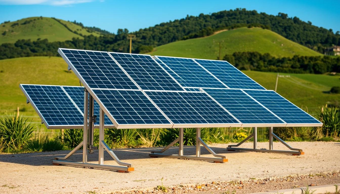 support panneau solaire au sol