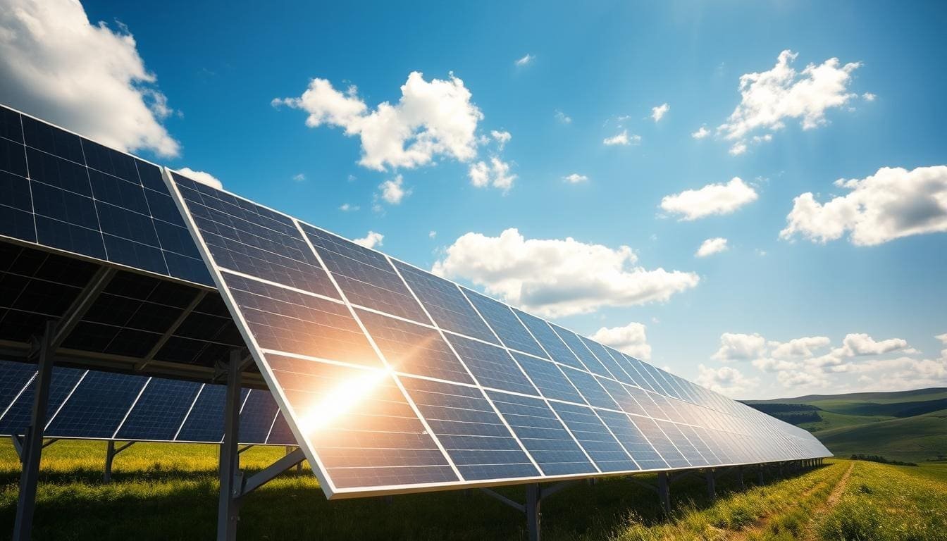 support panneaux solaires au sol