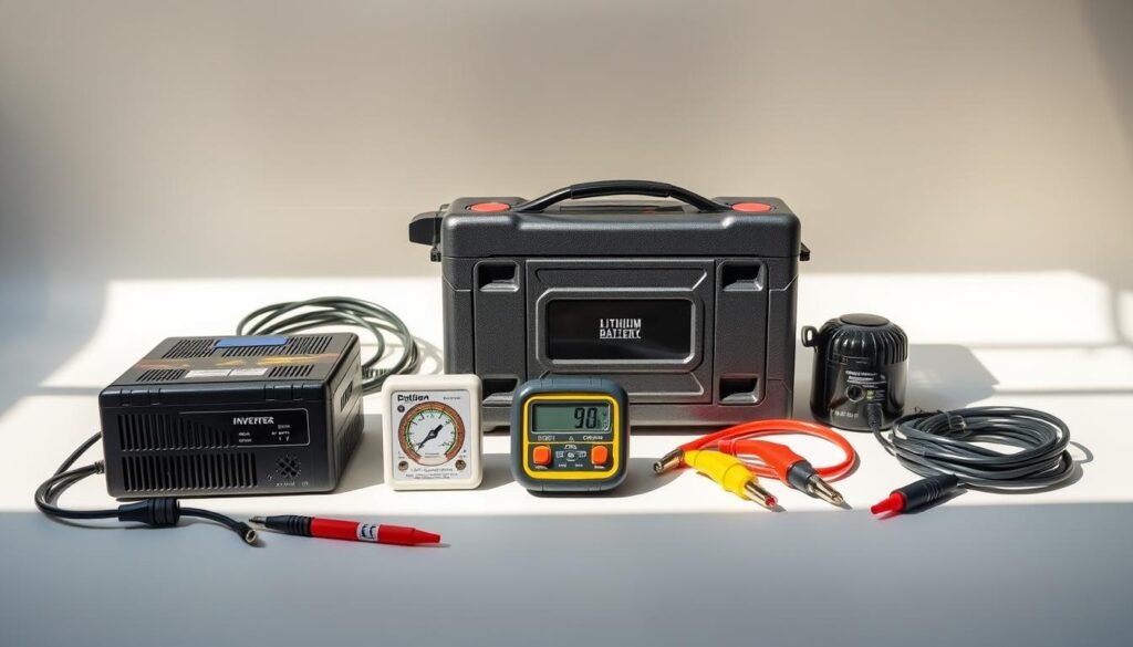 Accessoires batterie lithium camping-car