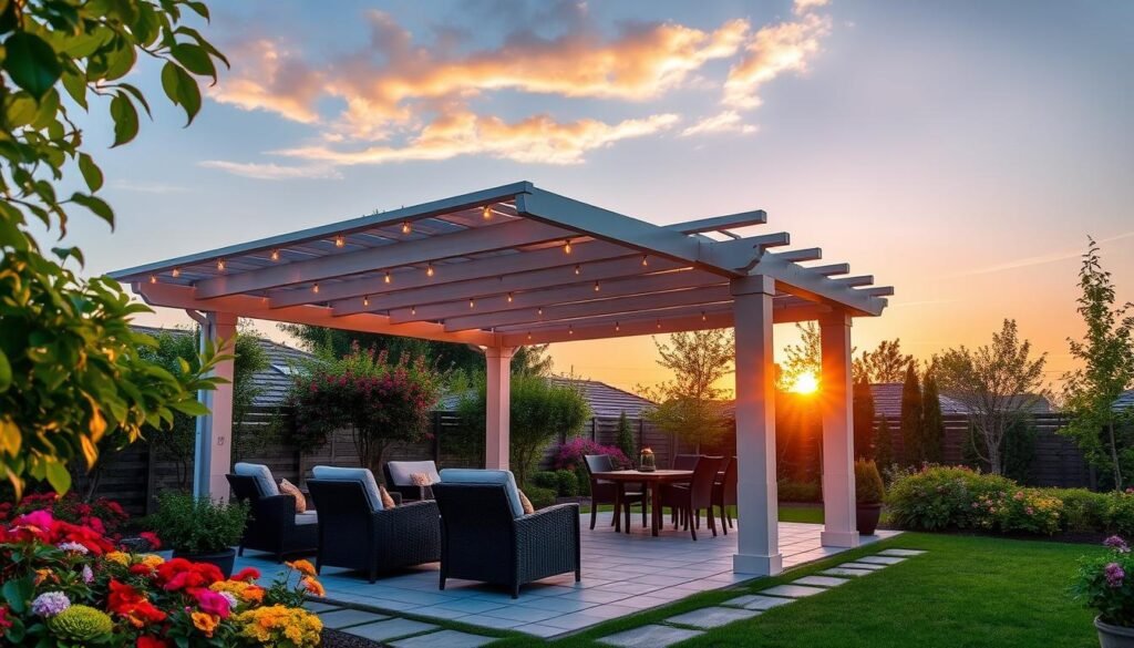 Aménagement pergola solaire