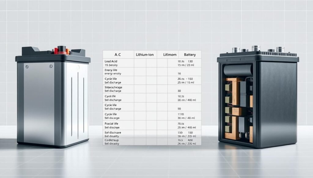 Comparaison batteries lithium et plomb-acide