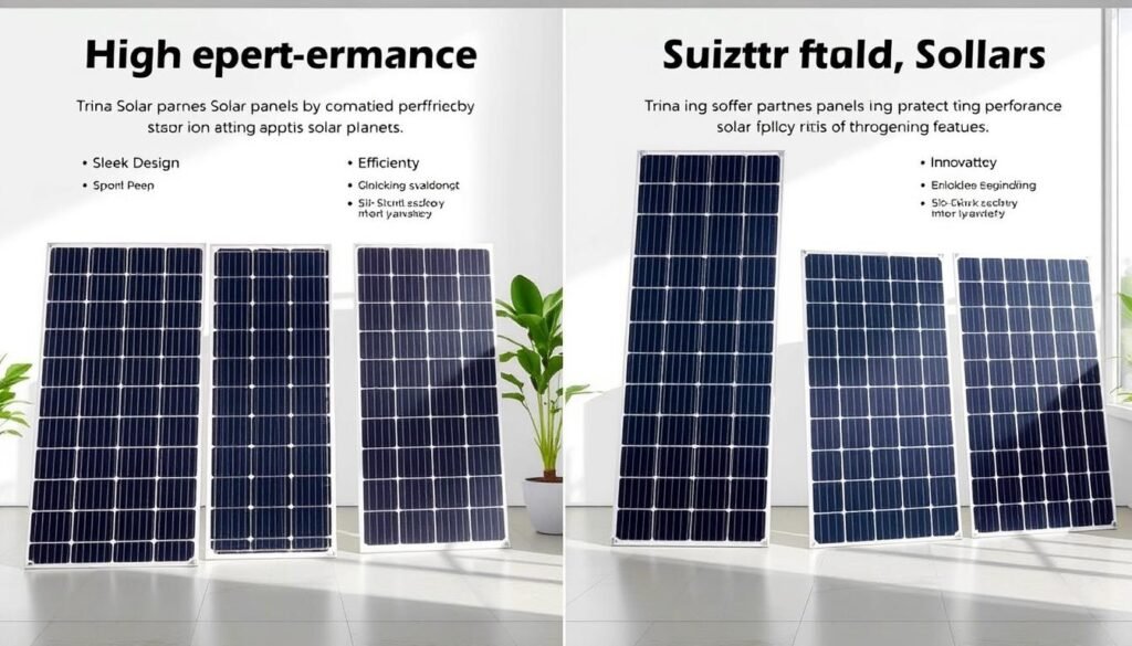 Comparaison de panneaux solaires Trina