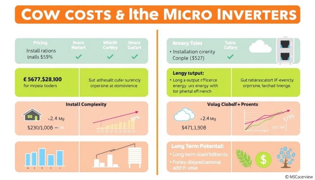 Comparaison des coûts de micro onduleurs