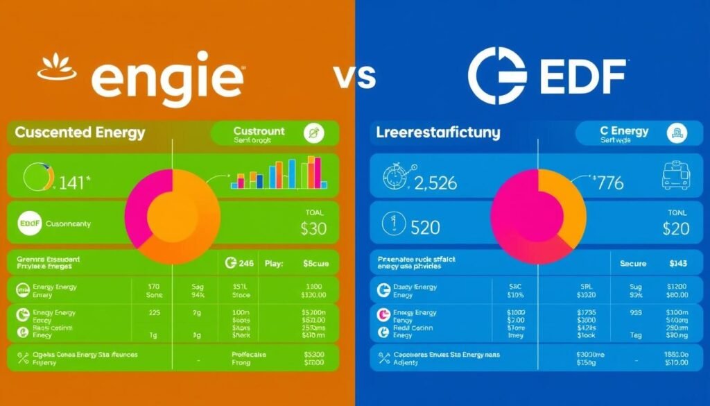 Comparaison des tarifs énergétiques Engie et EDF