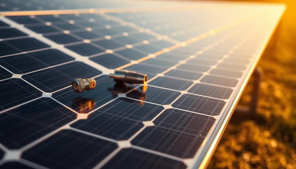 Connecteurs MC4 dans installation solaire