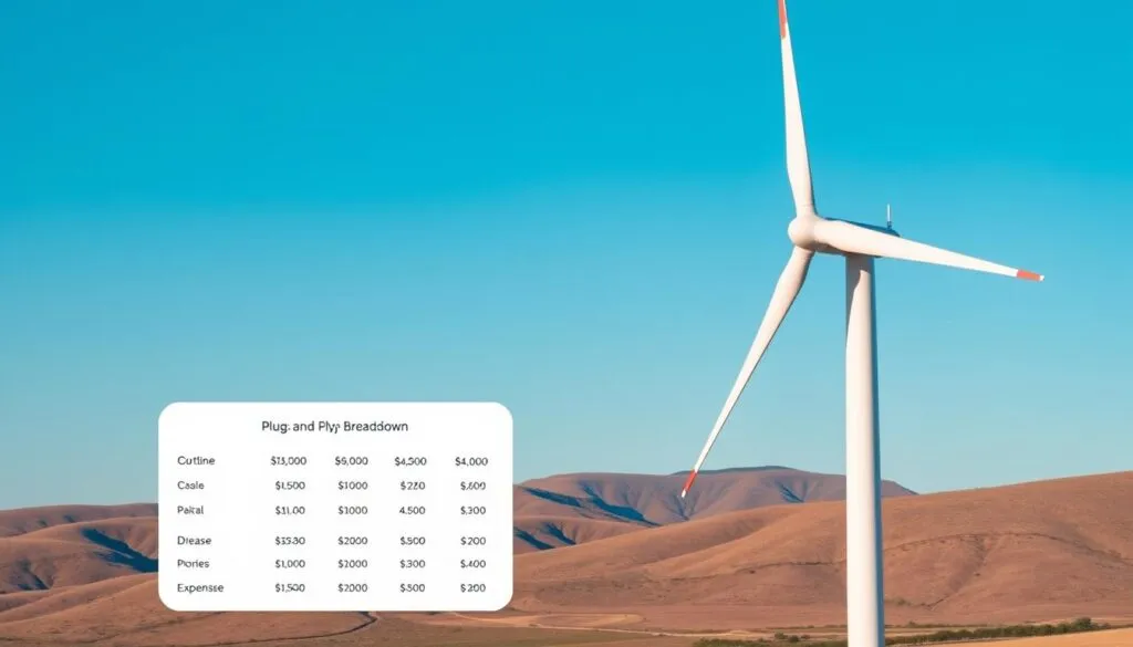 Coûts éolienne plug and play