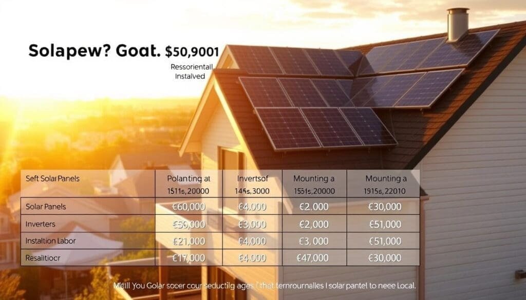 Coûts installation panneaux solaires