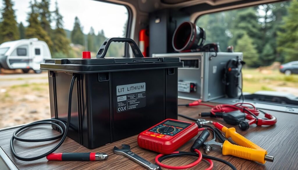 Entretien batterie lithium camping-car