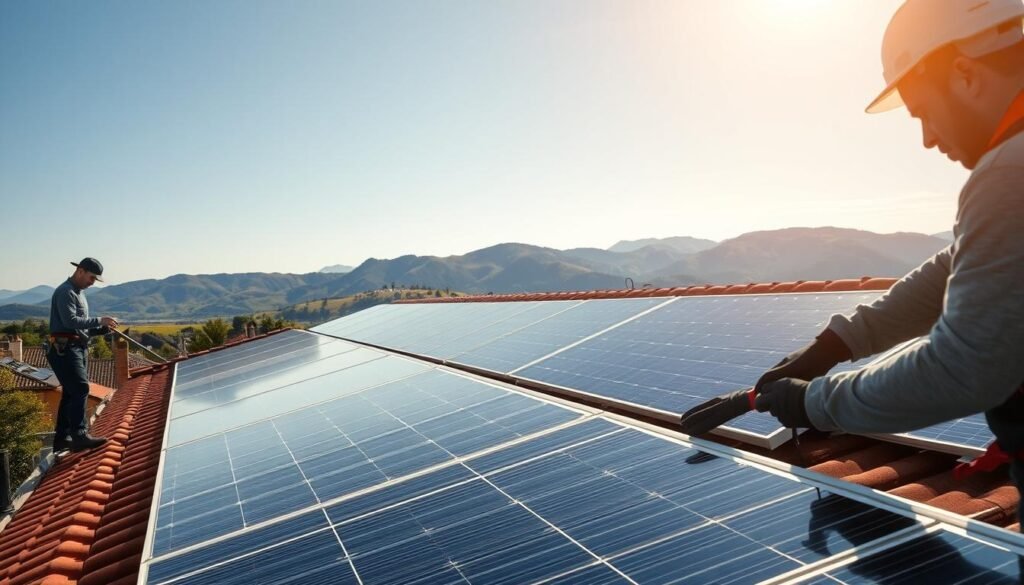 Entretien de panneaux solaires à Pau