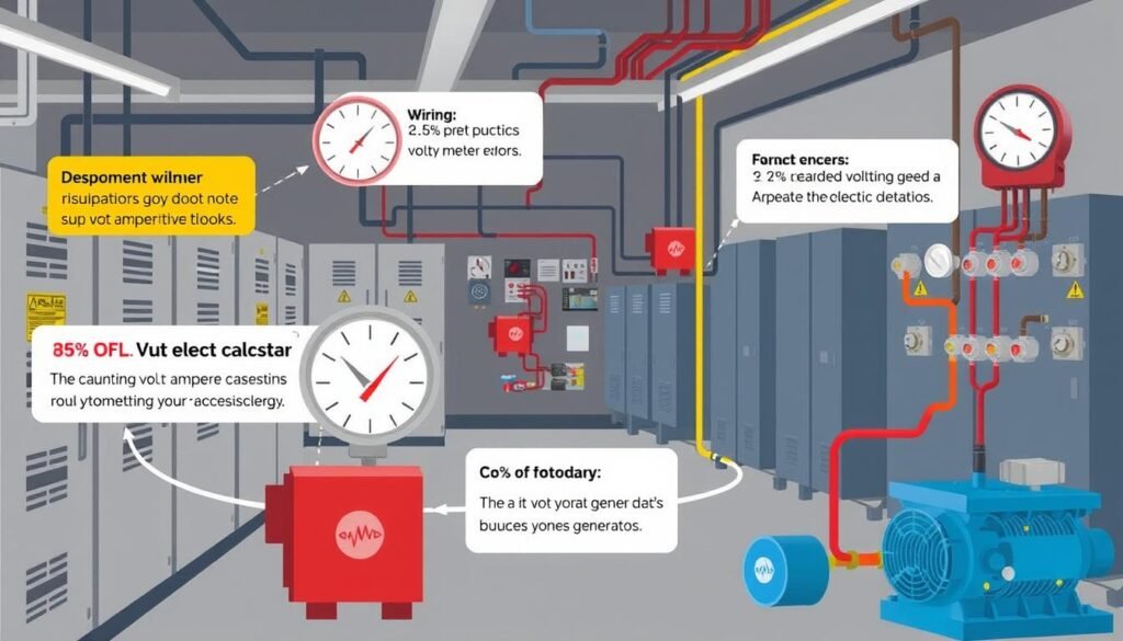 Erreurs volt ampère dans les systèmes électriques