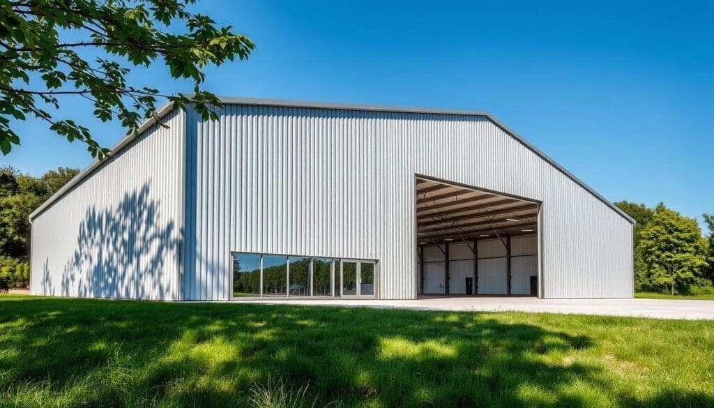 Hangar métallique isolé moderne
