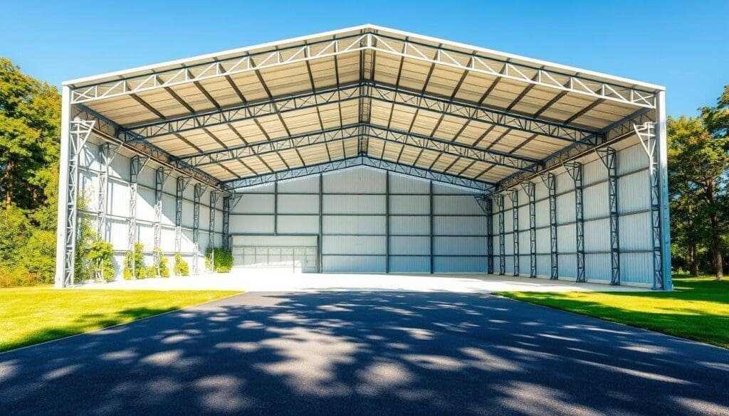 Hangar métallique isolé professionnel