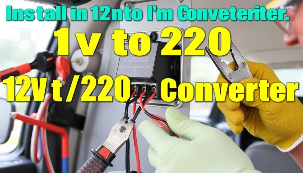 Installation convertisseur 12v 220v