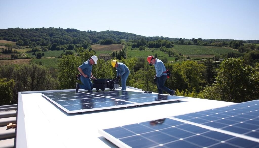 Installation de panneaux solaires EDF ENR