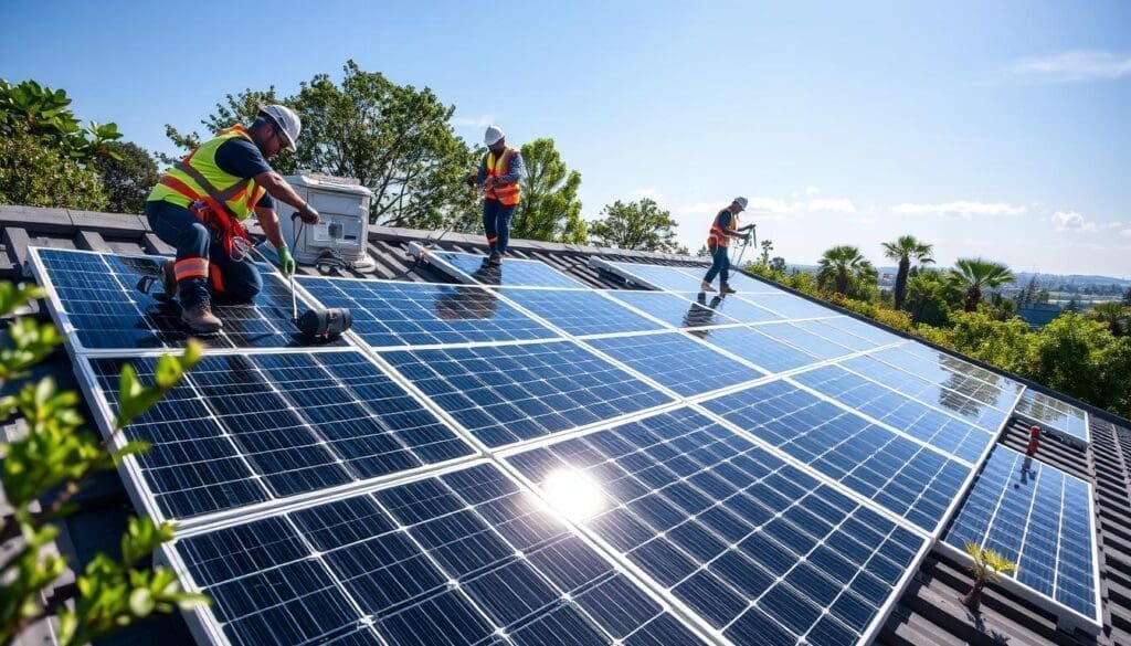 Installation de panneaux solaires Trina