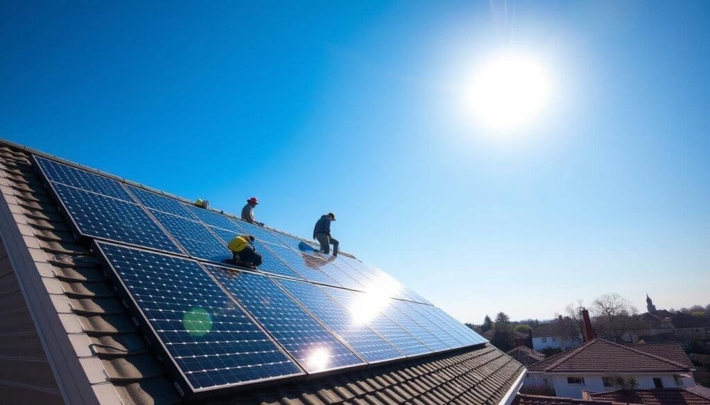 Installation de panneaux solaires Viessmann