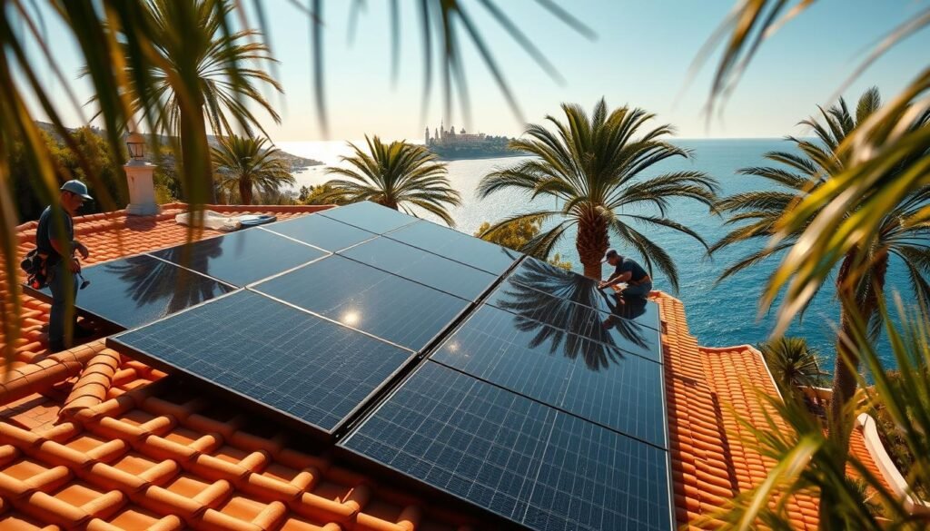 Installation de panneaux solaires à Antibes