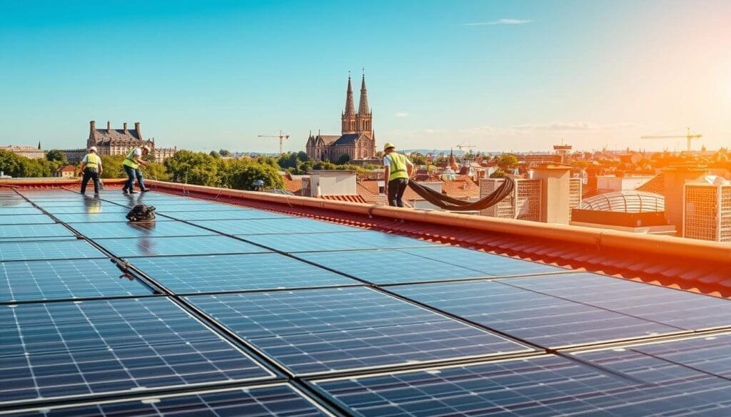 Installation de panneaux solaires à Caen