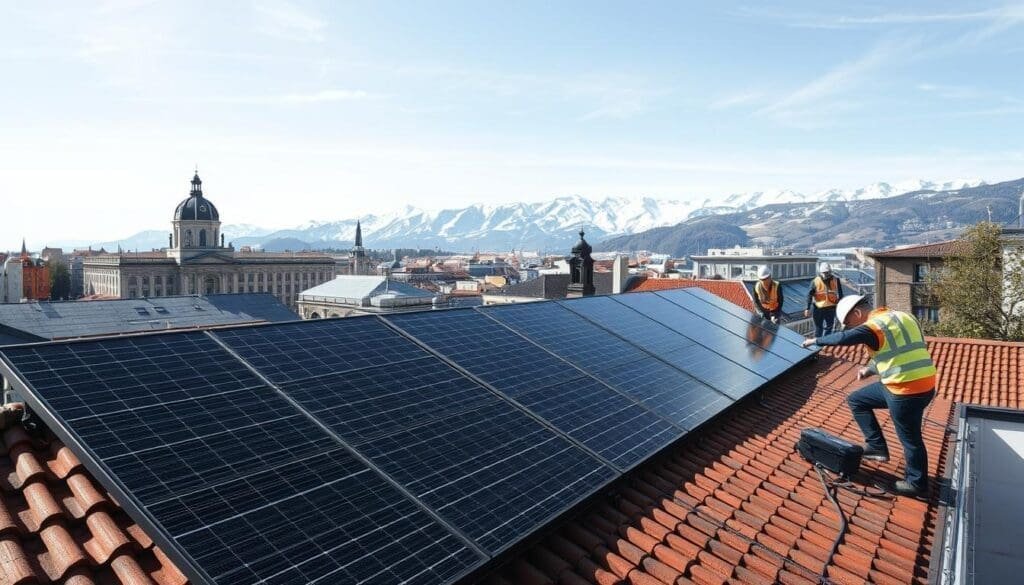 Installation de panneaux solaires à Grenoble