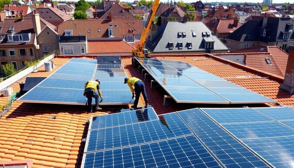 Installation de panneaux solaires à Lille