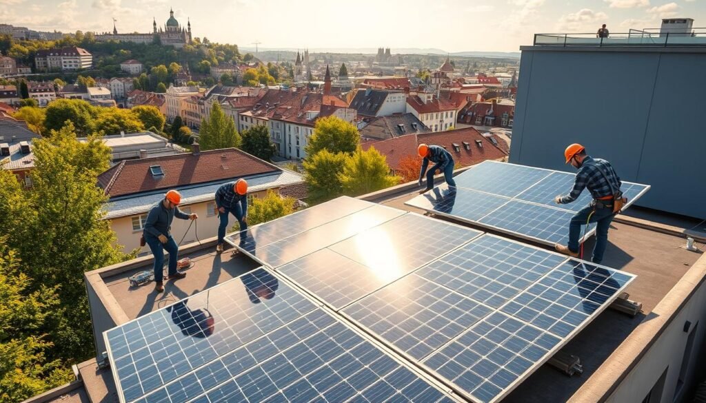 Installation de panneaux solaires à Mulhouse