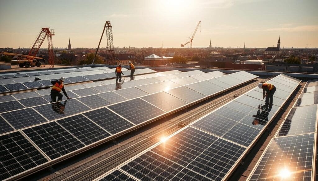 Installation de panneaux solaires à Saint-Paul