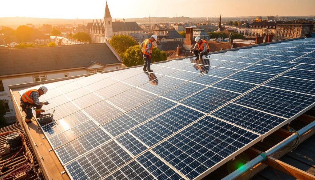 Installation de panneaux solaires à Troyes