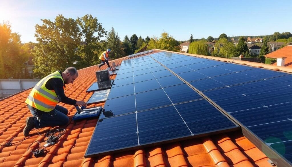 Installation de panneaux solaires à Vitry-sur-Seine